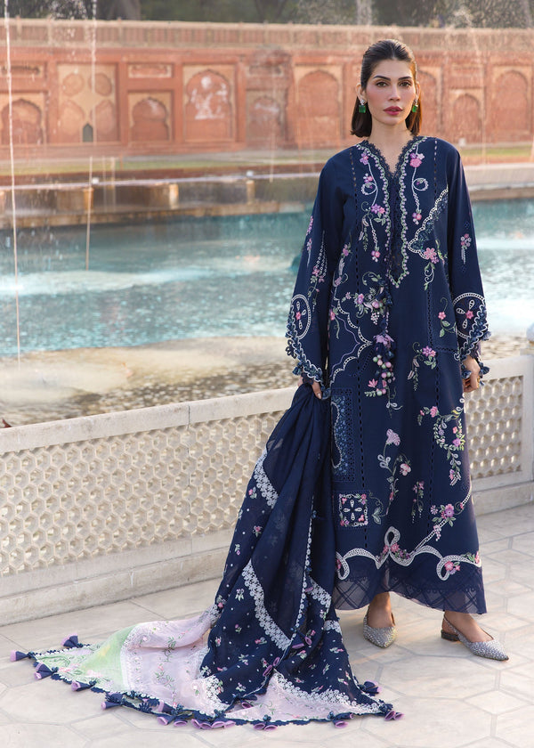 Crimson | flow lawn 26 | MANIFESTED MEADOWS - D7B - Designer Dress - Type : Ladies Clothes - Available at Libayah - 100% Original