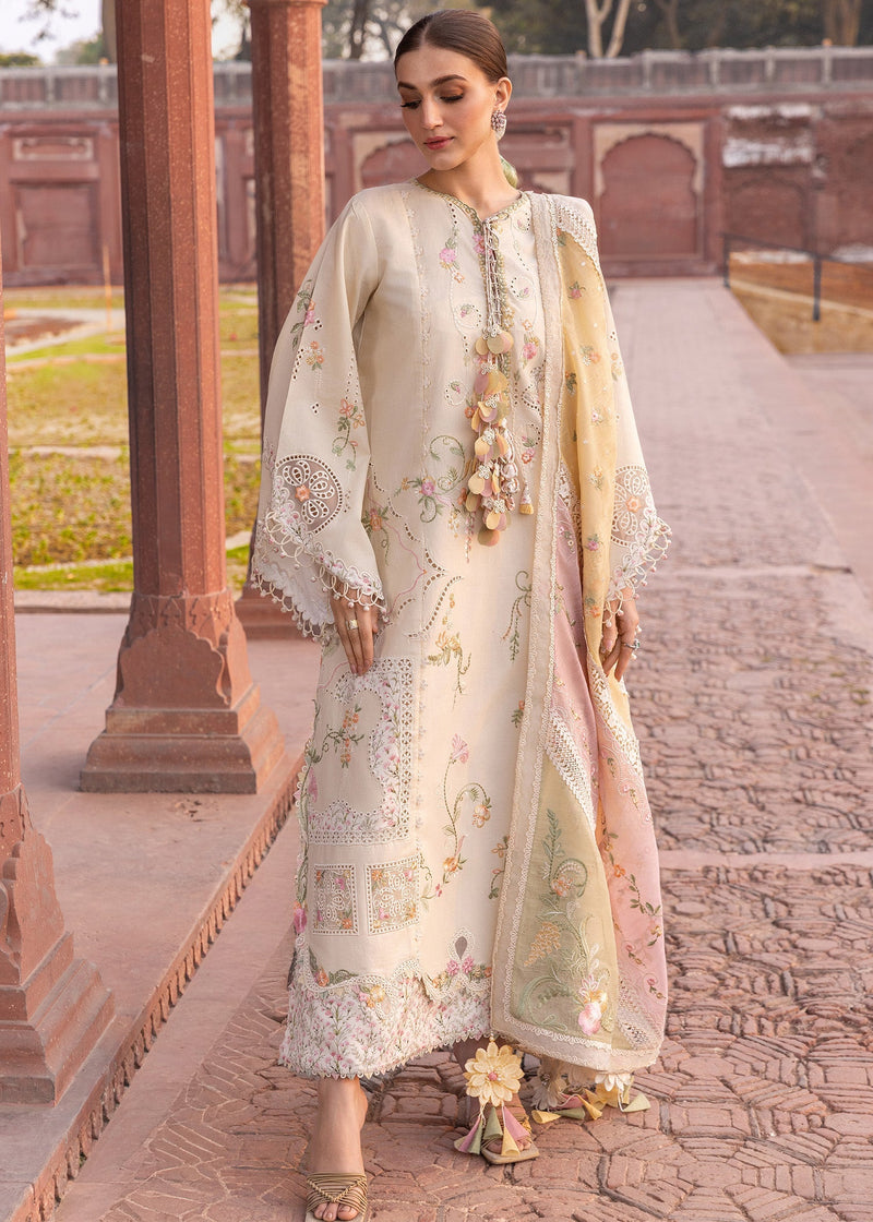Crimson | flow lawn 26 | MANIFESTED MEADOWS - D7A - Designer Dress - Type : Ladies Clothes - Available at Libayah - 100% Original