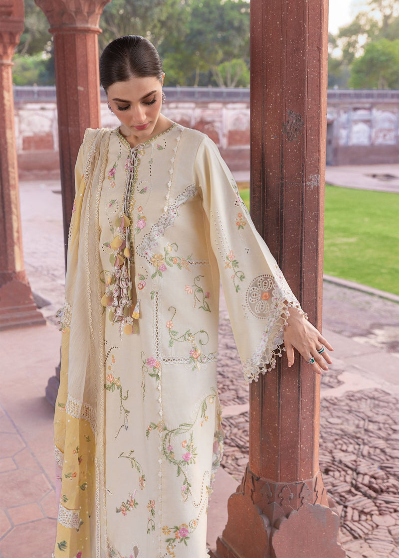 Crimson | flow lawn 26 | MANIFESTED MEADOWS - D7A - Designer Dress - Type : Ladies Clothes - Available at Libayah - 100% Original