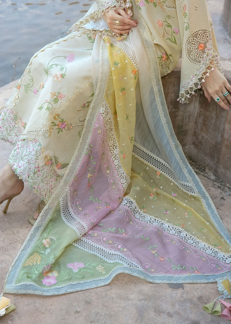 Crimson | flow lawn 26 | MANIFESTED MEADOWS - D7A - Designer Dress - Type : Ladies Clothes - Available at Libayah - 100% Original