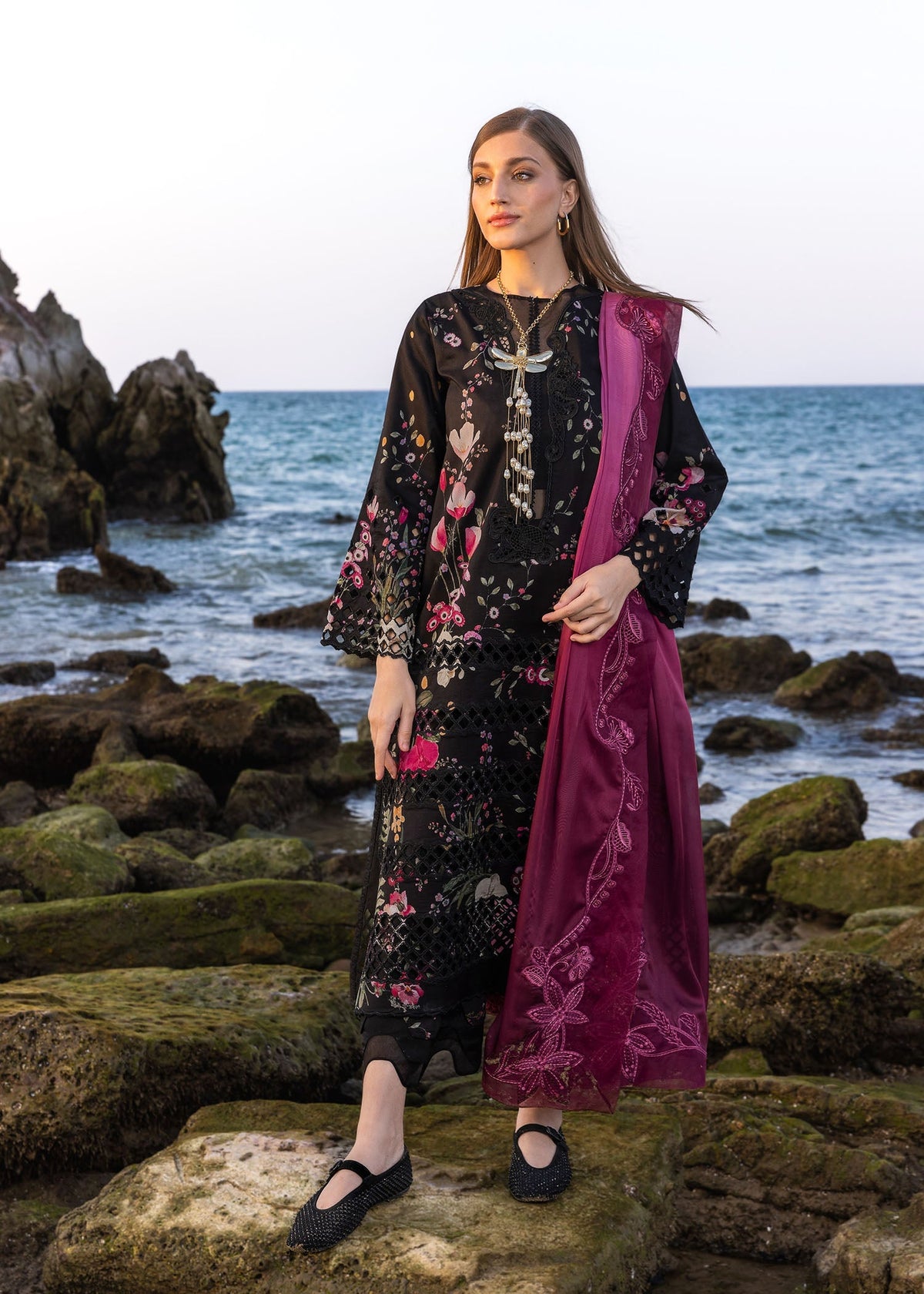 Crimson | Floe by Crimson | Bloom Bold - D4 B by Crimson - Designer Dress - Type: Ladies Clothes - Available at Libayah - 100% Original