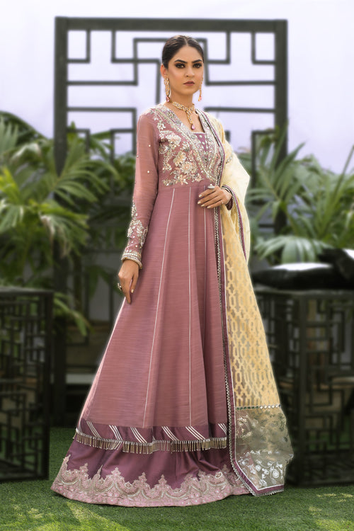 Wahaj M.Khan | Nureh Wedding Formals | Lilac Anarkali by Wahaj M.Khan - Designer Dress - Type: Ladies Clothes - Available at Libayah - 100% Original