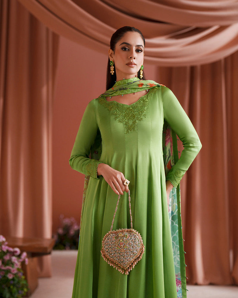 Faiza Saqlain | Roim Silk Edit | Gomana by Faiza Saqlain - Designer Dress  - Type : Luxury Dress - Available at Libayah - 100% Original 