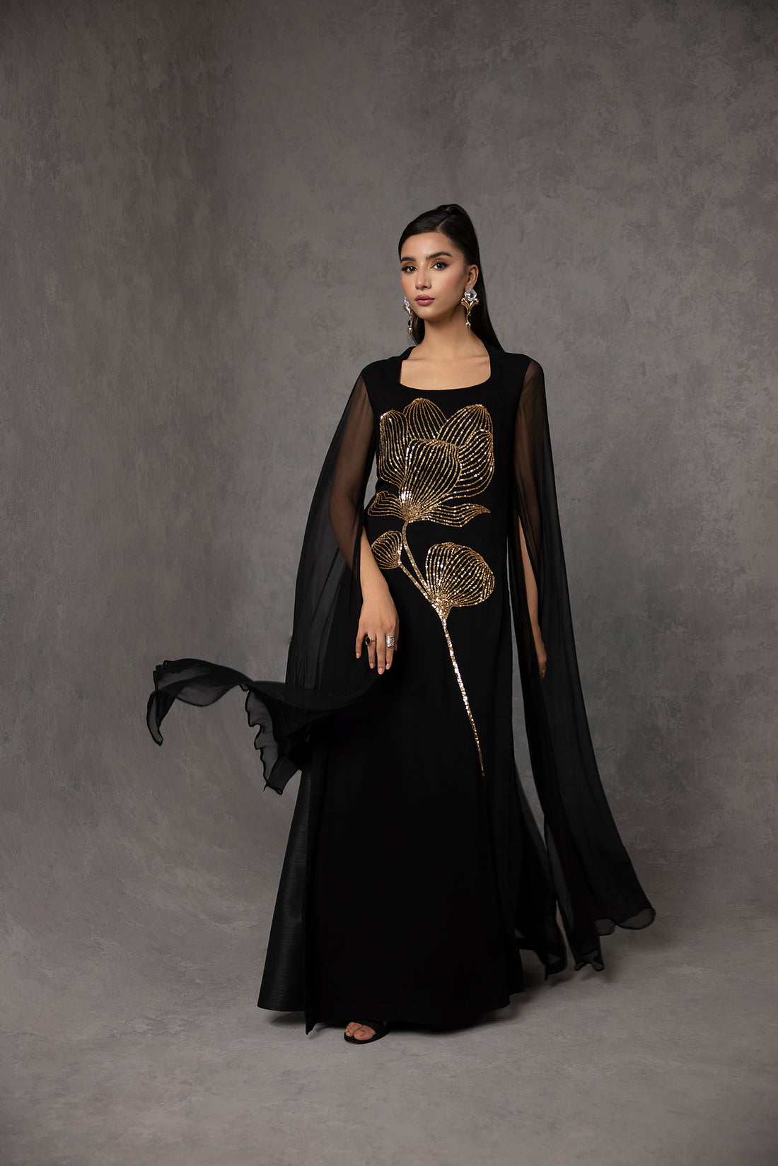 Amani | The Wedding Guest | BLACK ROSE by Amani - Designer Dress - Type: Ladies Clothes - Available at Libayah - 100% Original