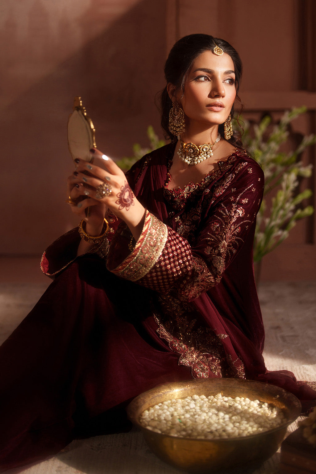 Iznik | Velvet 25 | IV-55 Embroidered Velvet by Iznik - Designer Dress - Type : Ladies Clothes - Available at Libayah - 100% Original 