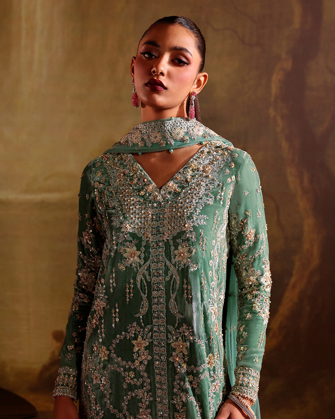 Faiza Saqlain | Zaeva Wedding Formals | Lexine by Faiza Saqlain - Designer Dress  - Type : Ladies Clothes - Available at Libayah - 100% Original 