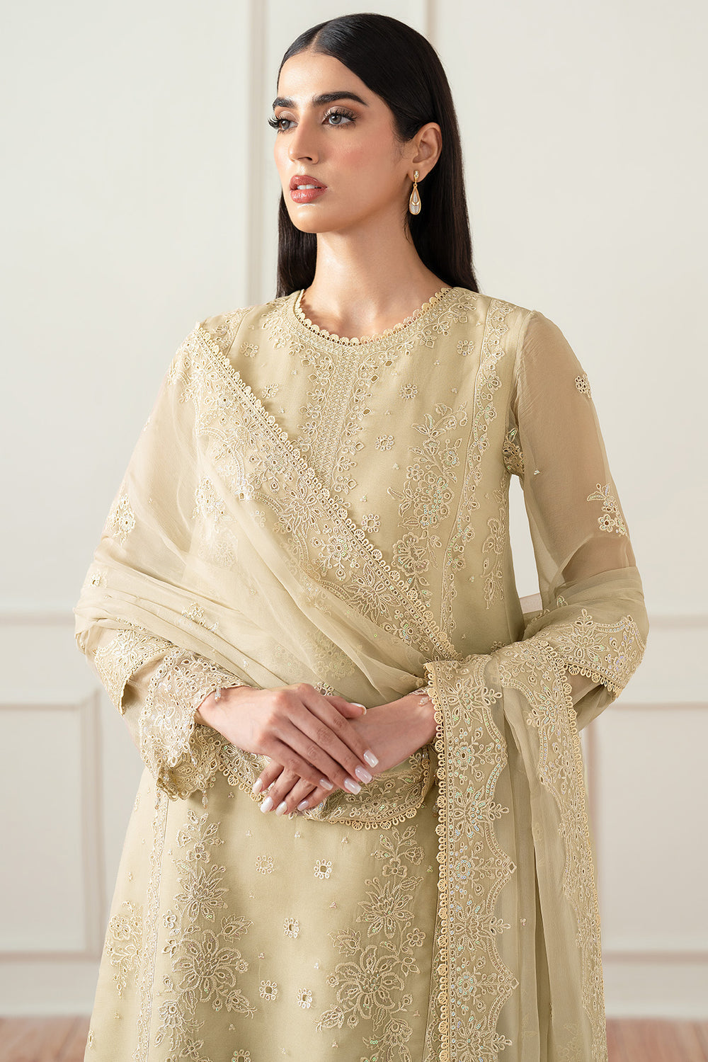 Farasha | Essence Formals 25 | Beige Dusk by Farasha - Designer Dress  - Type : Ladies Clothes - Available at Libayah - 100% Original 