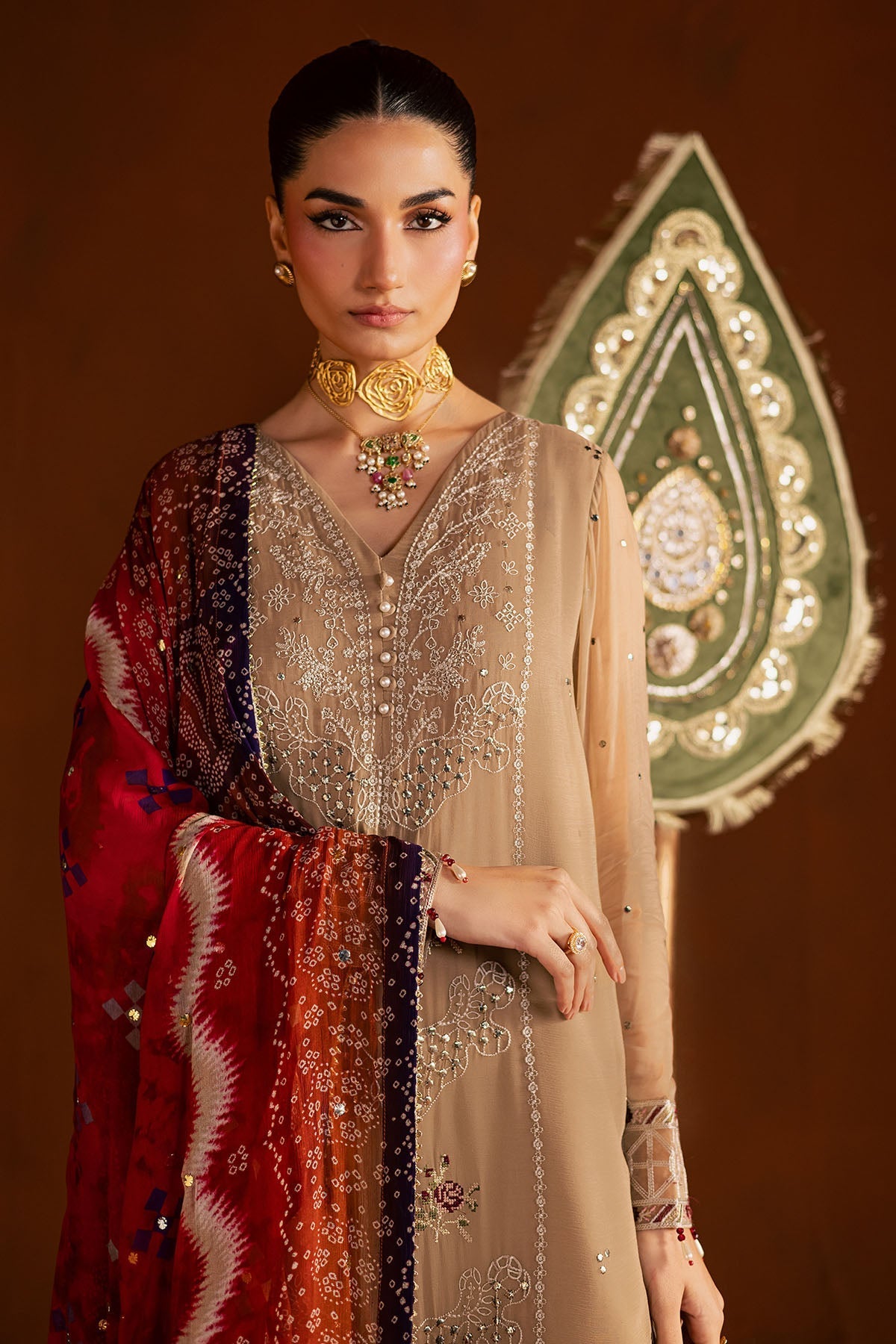 Nureh | Mukeshkari Formals | MK-22 - Designer Dress - Type : Ladies Clothes - Available at Libayah - 100% Original