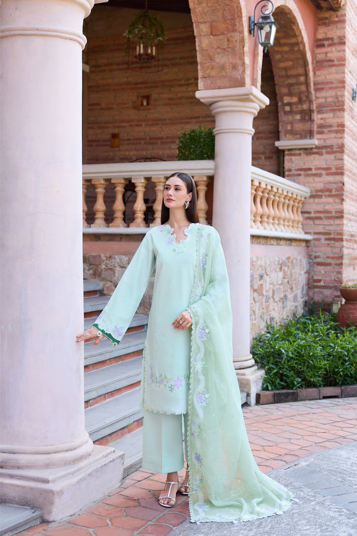 Farasha | Sorine Summer 26 | Misty Mint by Farasha - Designer Dress  - Type : Ladies Clothes - Available at Libayah - 100% Original 