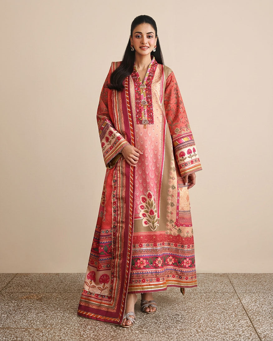 Mushq | Nirvana Anmol Edit | Rose Mood by Mushq - Designer Dress  - Type : Ladies Clothes - Available at Libayah - 100% Original 