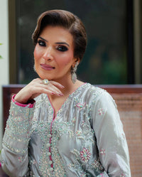 Mushq | Sunehri Lama Silk | Resham by Mushq - Designer Dress  - Type : Ladies Clothes - Available at Libayah - 100% Original 