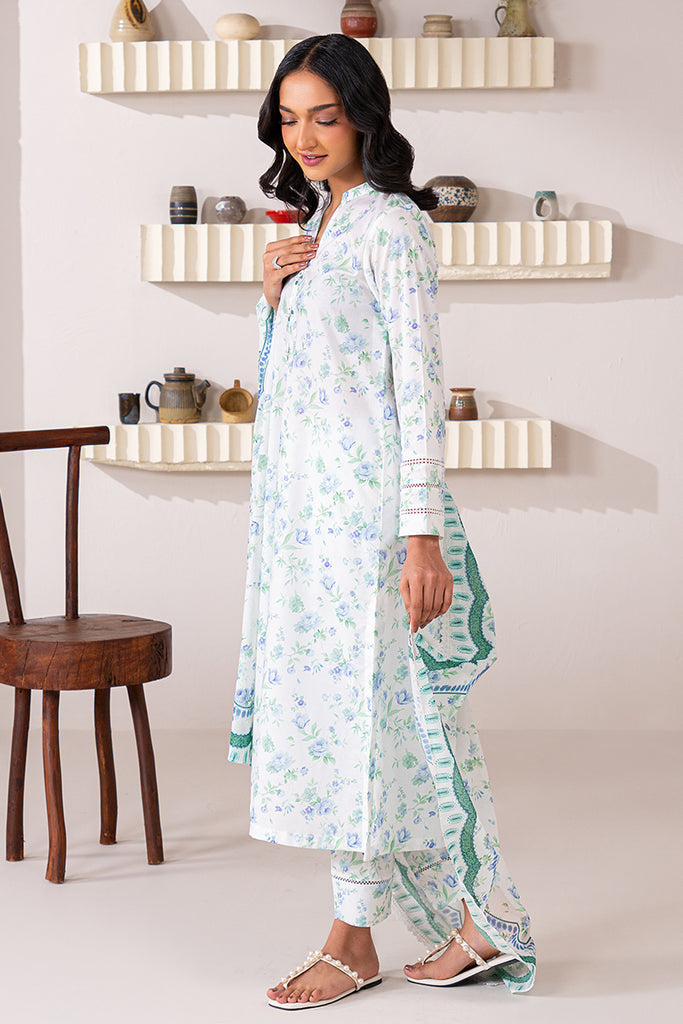 Cross Stitch | Daily Wear | MAJESTIC WHITE by Cross Stitch - Designer Dress - Type: Casuals - Available at Libayah - 100% Original