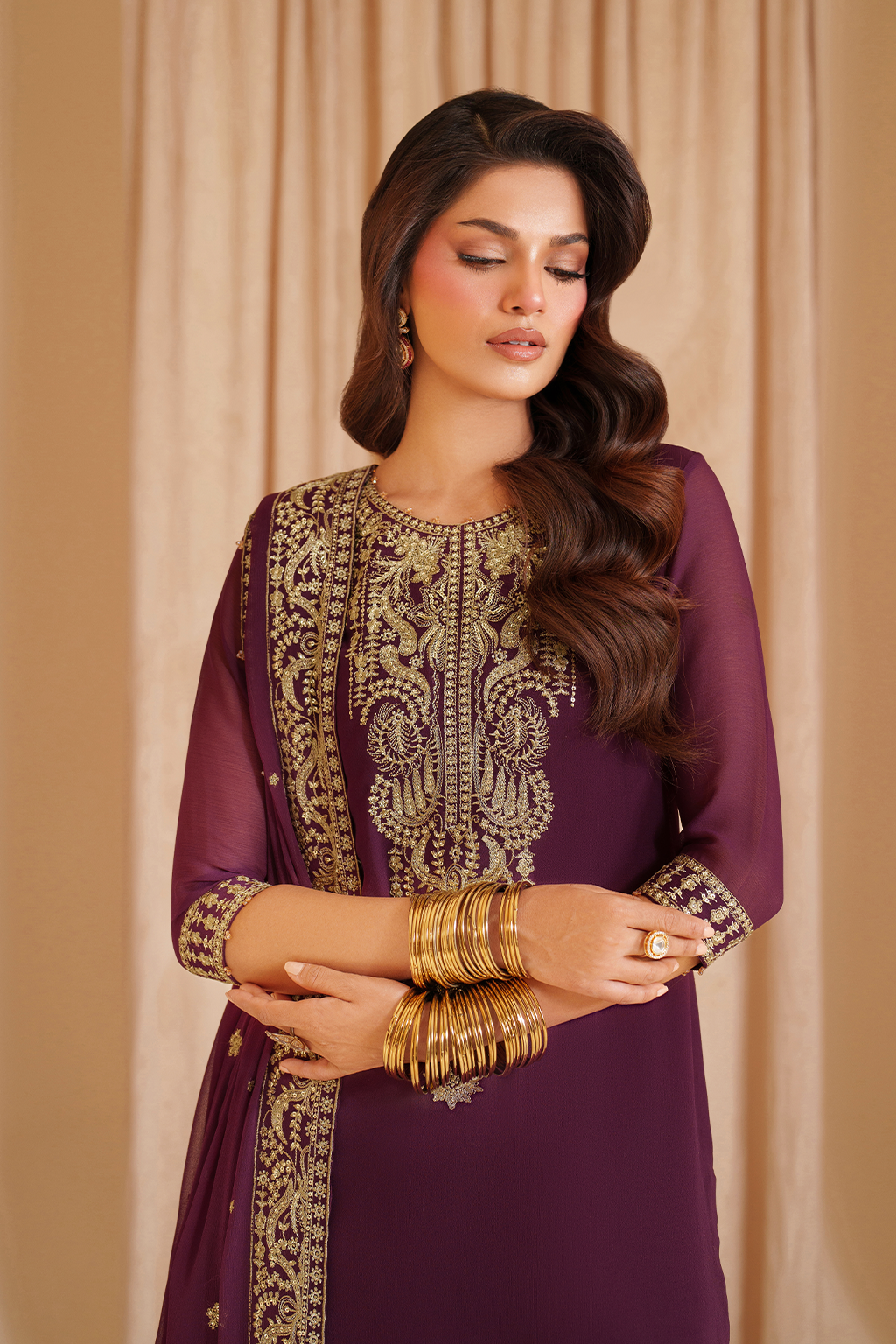 Iznik | Festive Formal |  CC-76 Embroidered Chiffon by Iznik - Designer Dress  - Type : Ladies Clothes - Available at Libayah - 100% Original 