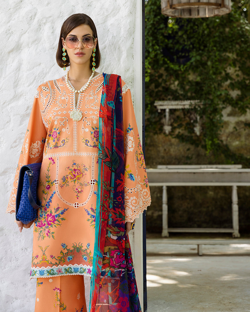 Esmel | Mon Tresor Luxe Lawn 26 | Que Sera Sera by Esmel - Designer Dress - Type : Luxury Dress - Available at Libayah - 100% Original