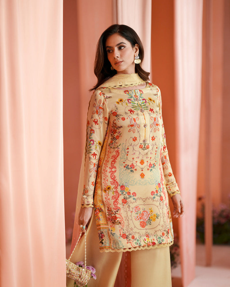 Faiza Saqlain | Roim Silk Edit | Resal by Faiza Saqlain - Designer Dress  - Type : Luxury Dress - Available at Libayah - 100% Original 