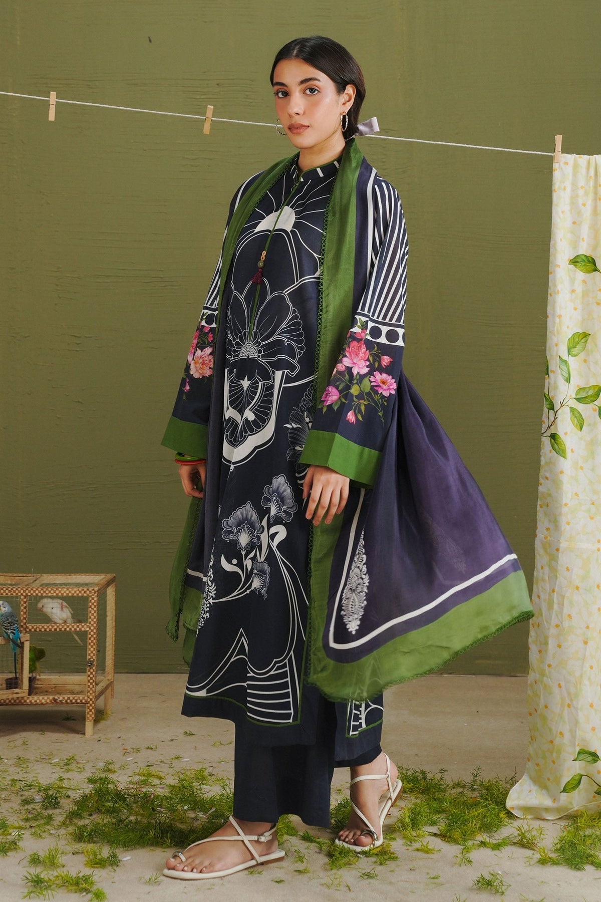 Zara Shahjahan | Coco Prints 26 | Raya-10B - Designer Dress - Type : Ladies Clothes - Available at Libayah - 100% Original