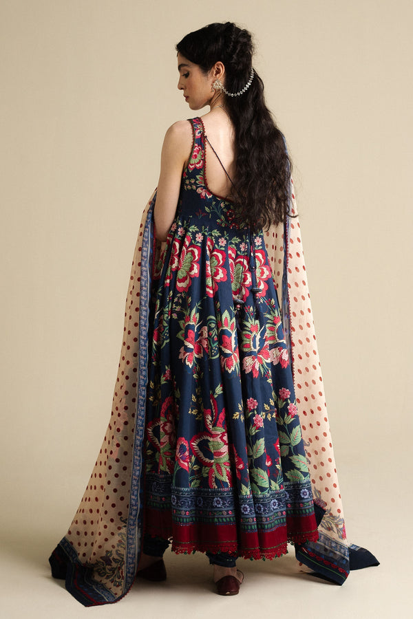 Zara Shahjahan | Anarkali 25 | Neelofur-D4 by Zara Shahjahan - Designer Dress  - Type : Ladies Clothes - Available at Libayah - 100% Original 