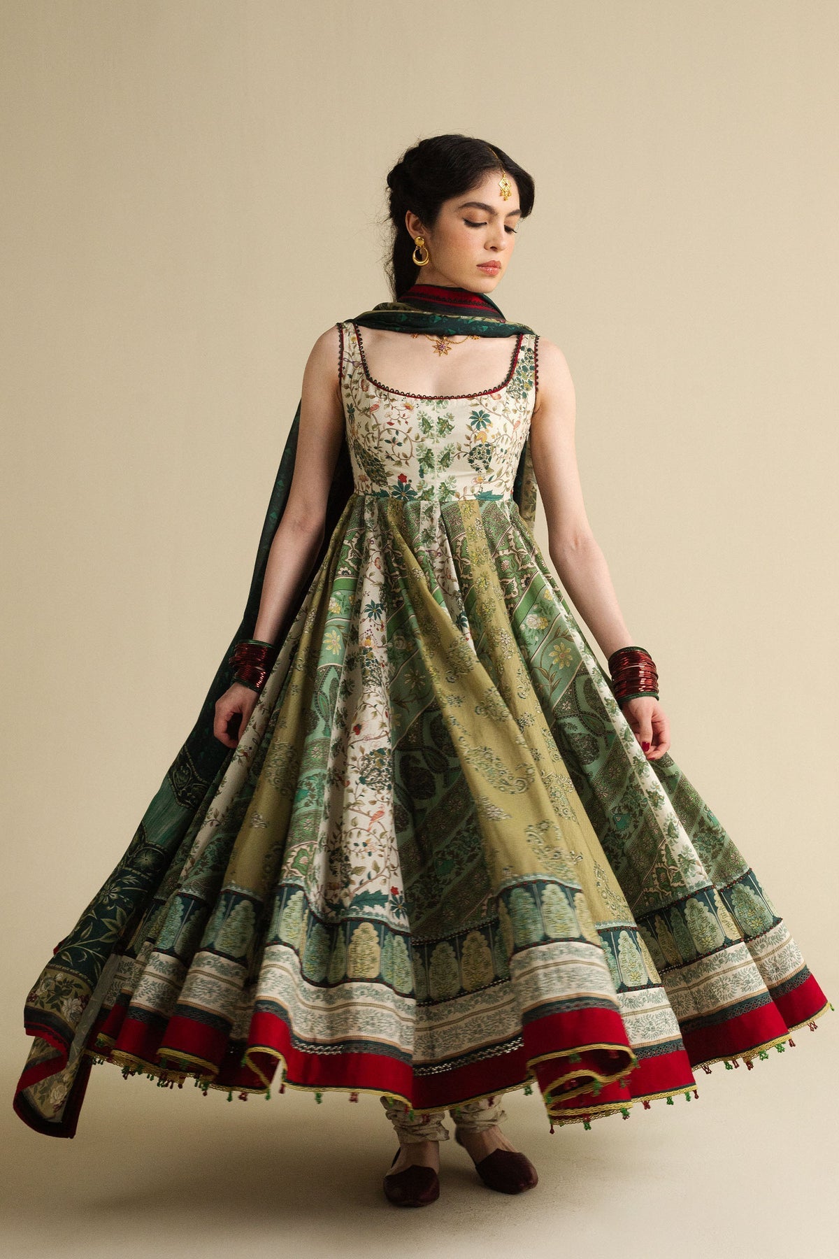 Zara Shahjahan | Anarkali 25 | Saawan-D2 by Zara Shahjahan - Designer Dress  - Type : Ladies Clothes - Available at Libayah - 100% Original 