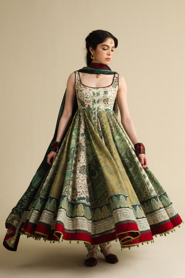 Zara Shahjahan | Anarkali 25 | Saawan-D2 by Zara Shahjahan - Designer Dress  - Type : Ladies Clothes - Available at Libayah - 100% Original 