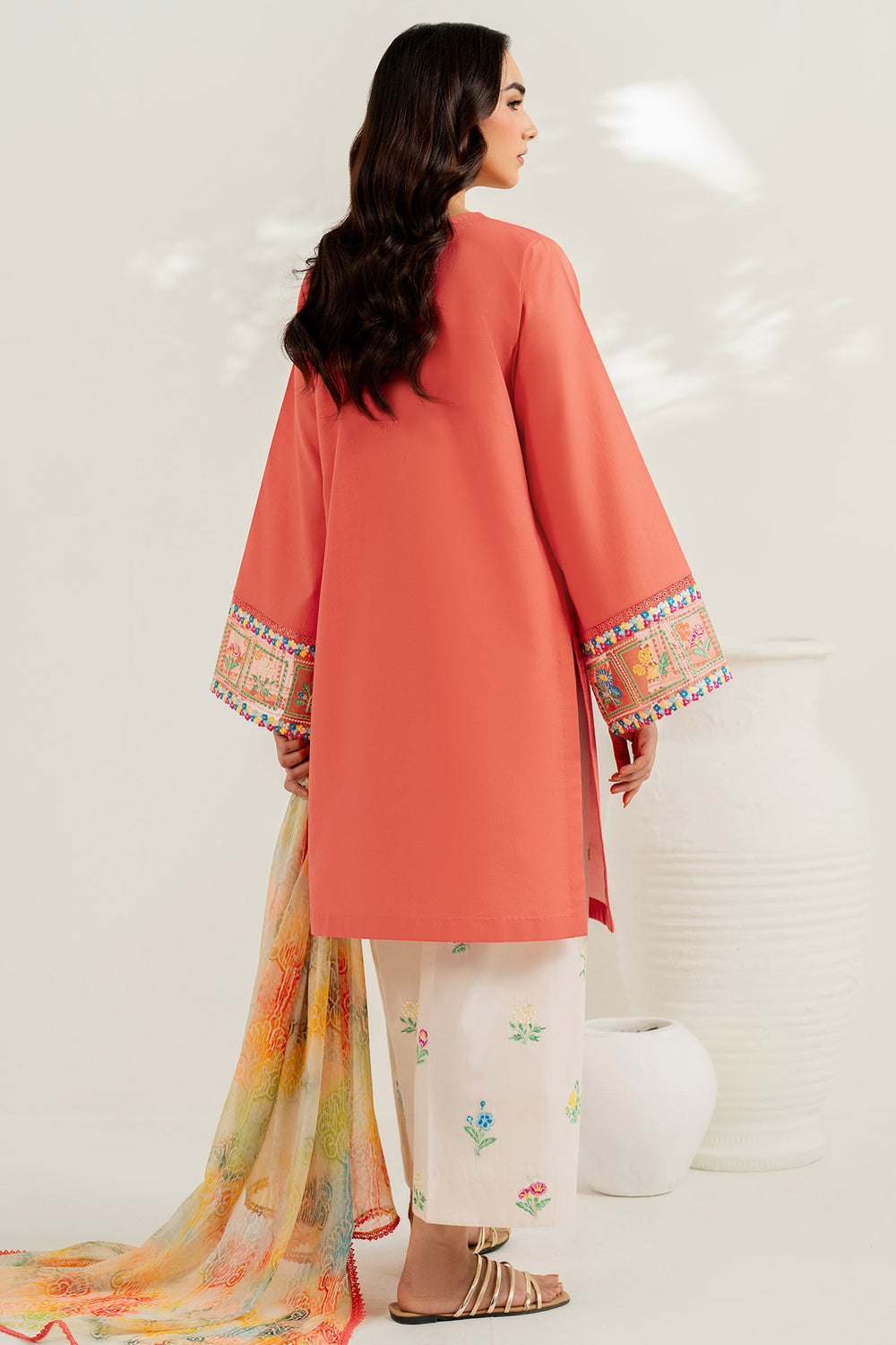 Farasha | Thread Lines Embroidered | Suncharm Glow by Farasha - Designer Dress  - Type : Ladies Clothes - Available at Libayah - 100% Original 