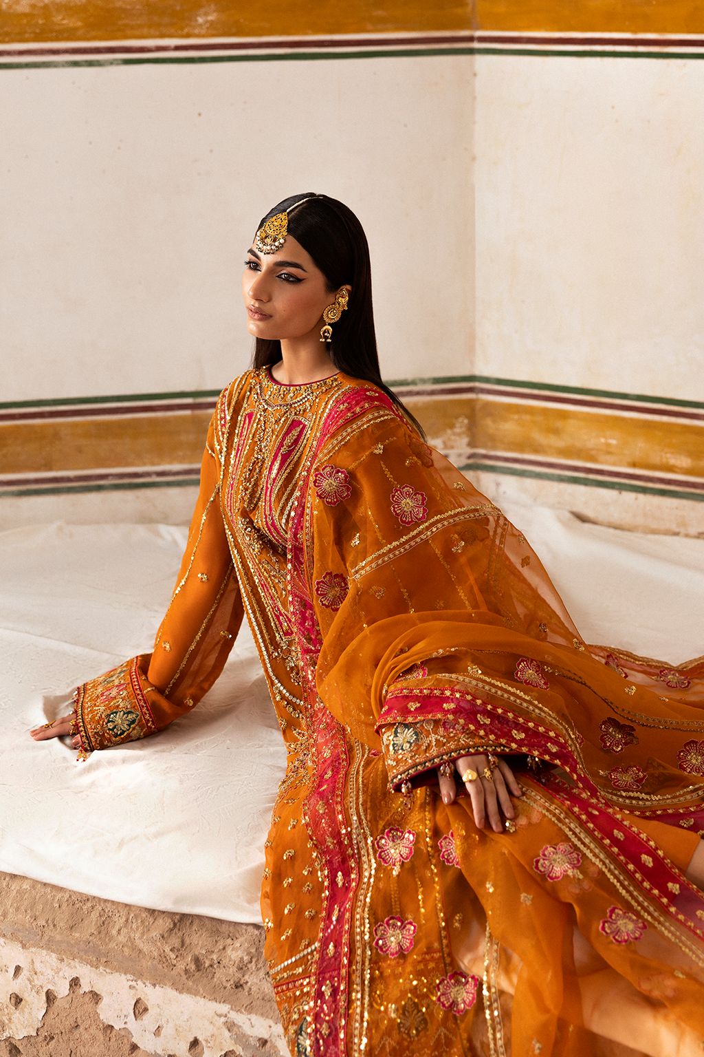 Emaan Adeel | The Empress Wedding Formals | SOLMIRA by Emaan AdeelEMPLOYEES - Designer Dress  - Type : Ladies Clothes - Available at Libayah - 100% Original 