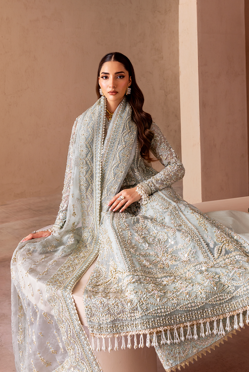 Emaan Adeel | Clay Couture | NUVRA by Emaan Adeel - Designer Dress  - Type : Ladies Clothes - Available at Libayah - 100% Original 