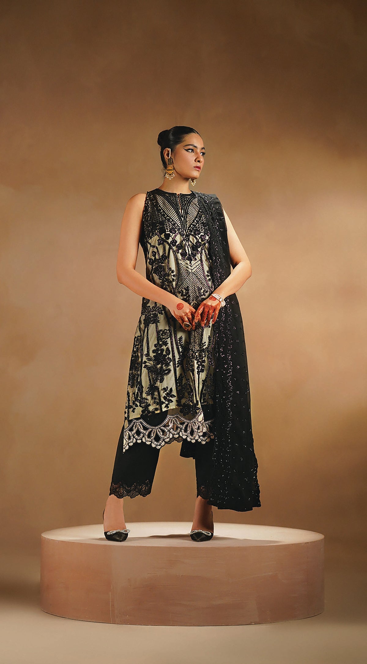 Myeesha | Nayab Formals | Siyaah by Myeesha - Designer Dress - Type: Ladies Clothes - Available at Libayah - 100% Original