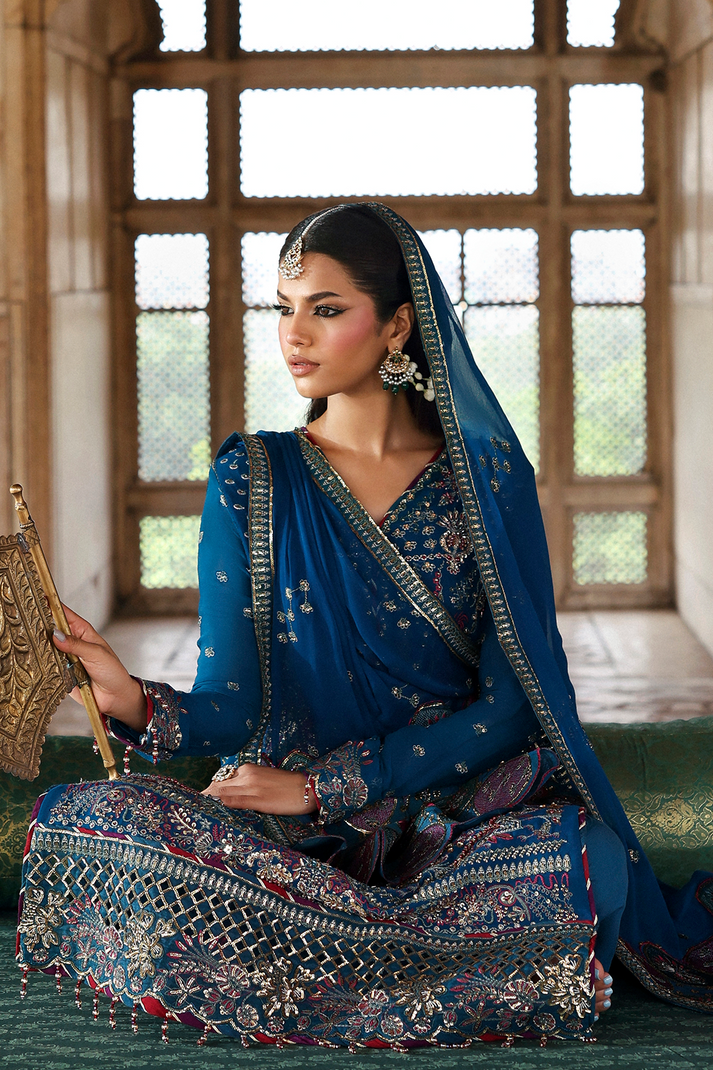 Emaan Adeel | Romansiyyah Luxury Formals | ZARQ by Emaan Adeel - Designer Dress  - Type : Ladies Clothes - Available at Libayah - 100% Original 
