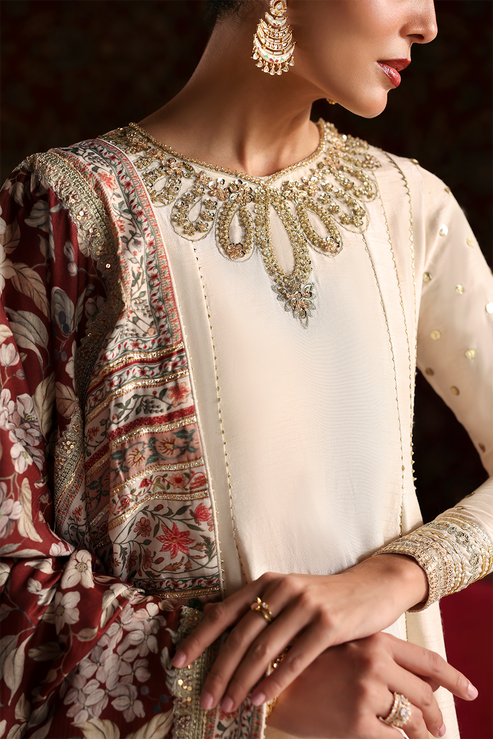 Emaan Adeel | Afsana e Silk | LALEH by Emaan Adeel - Designer Dress - Type : Ladies Clothes - Available at Libayah - 100% Original 