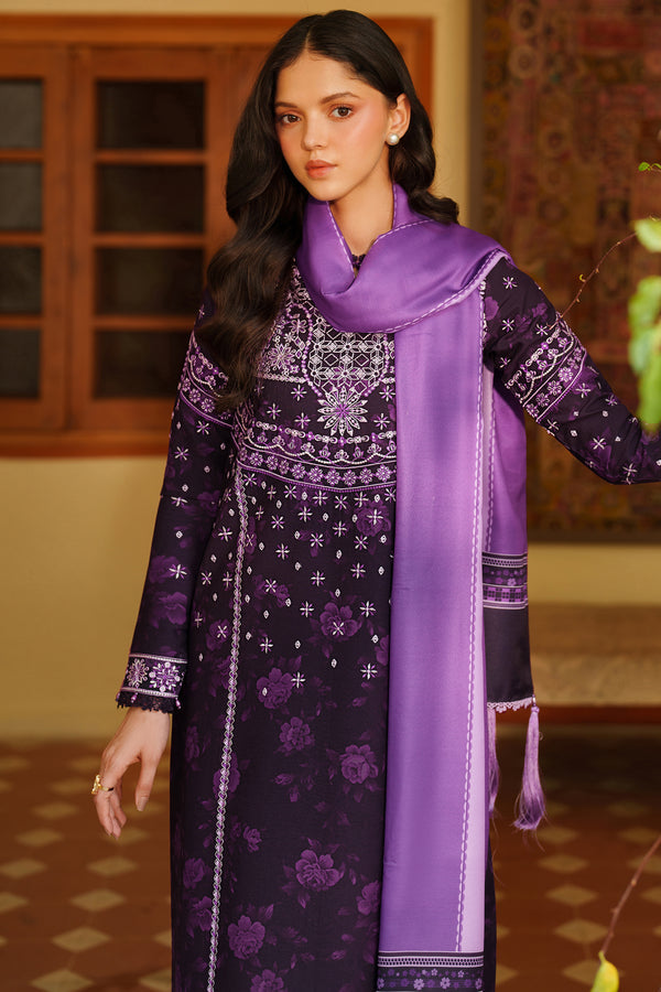 Farasha | Meline Premium Viscose 25 | Plum Powder by Farasha - Designer Dress  - Type : Ladies Clothes - Available at Libayah - 100% Original 