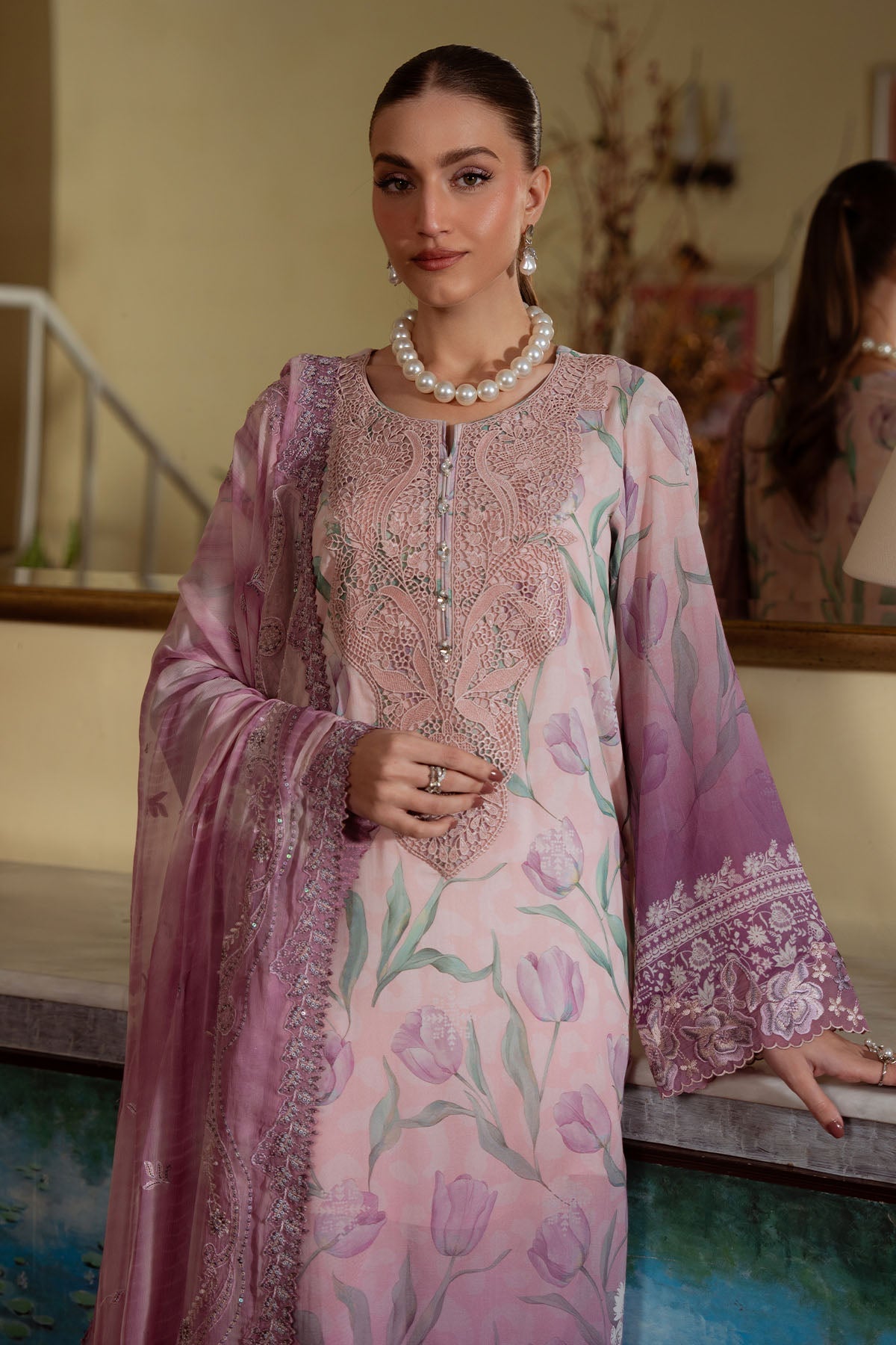 Nureh | Swiss Lawn | NS-159 - by Libayah - Registered Vendor of : Nureh - 100% Original Designer Dress