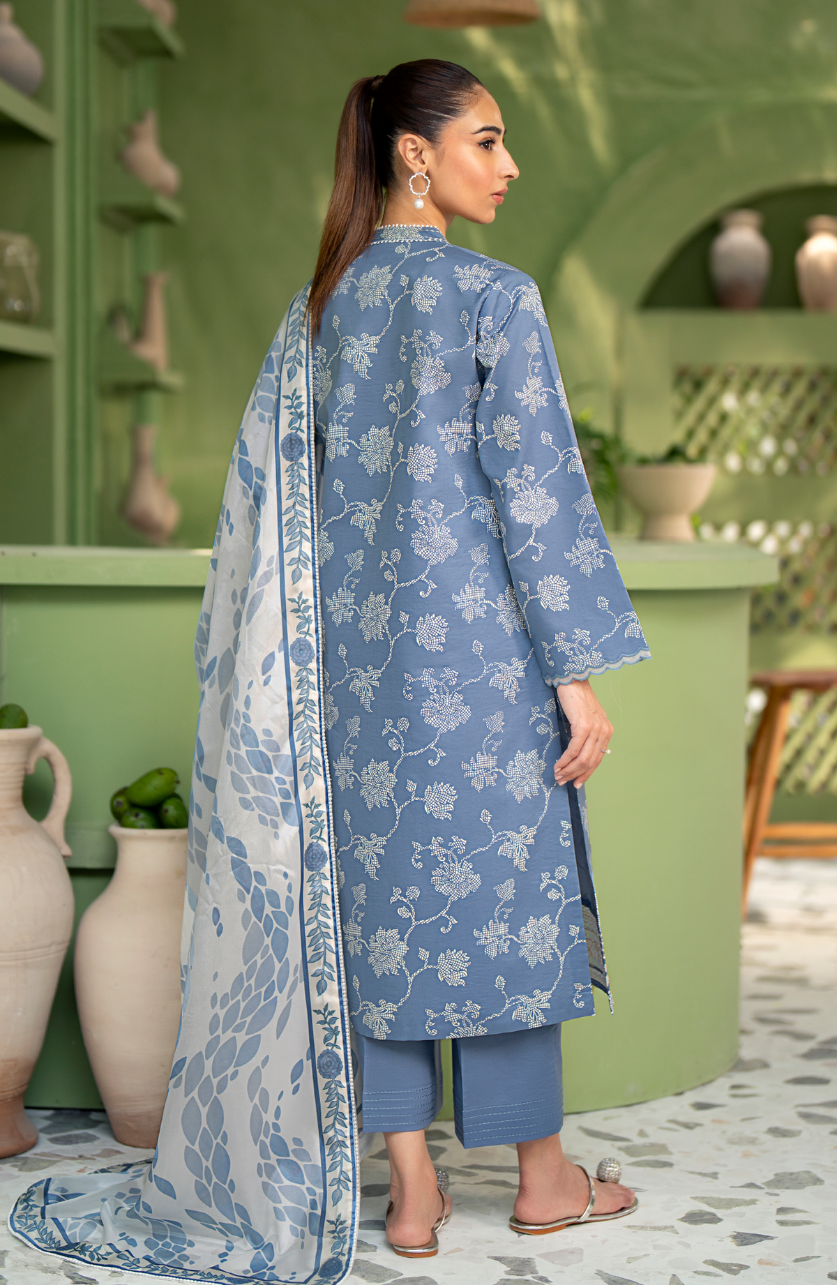 Seran | Artisan Lawn 25 | AEGEAN by Seran - Designer Dress - Type: Ladies Clothes - Available at Libayah - 100% Original