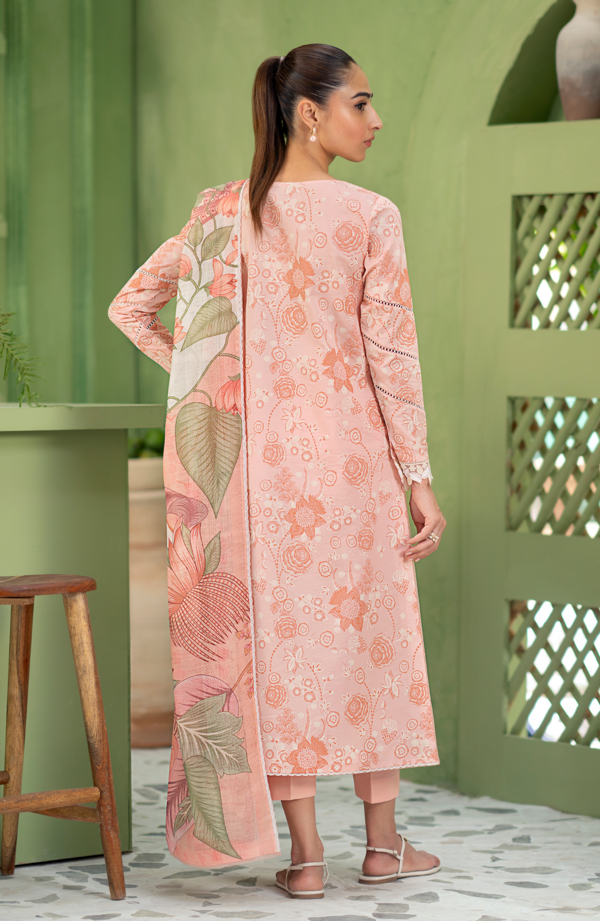Seran | Artisan Lawn 25 | PECHE by Seran - Designer Dress - Type: Ladies Clothes - Available at Libayah - 100% Original