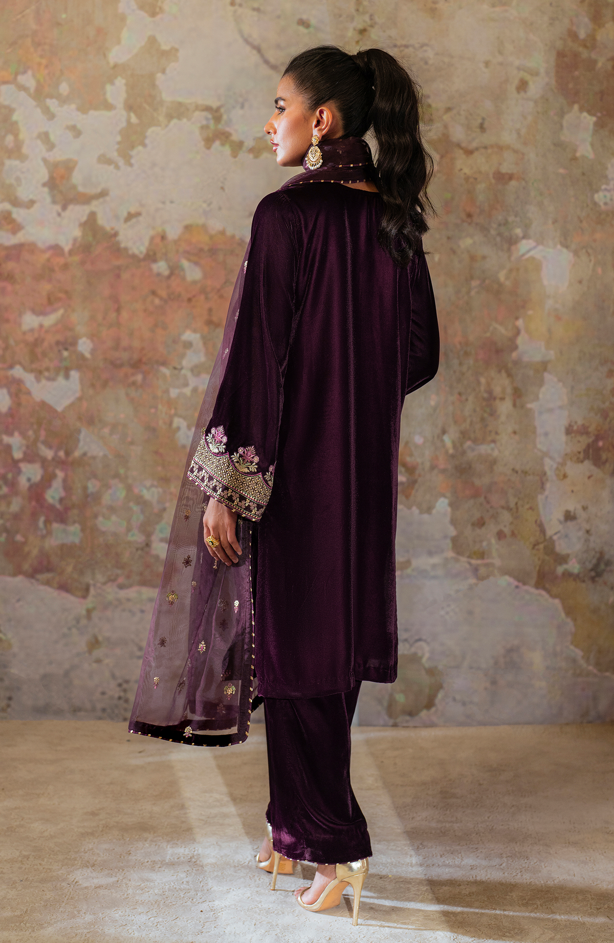 Seran | Velmor Velvet 24 | FLORID by Seran - Designer Dress - Type: Ladies Clothes - Available at Libayah - 100% Original