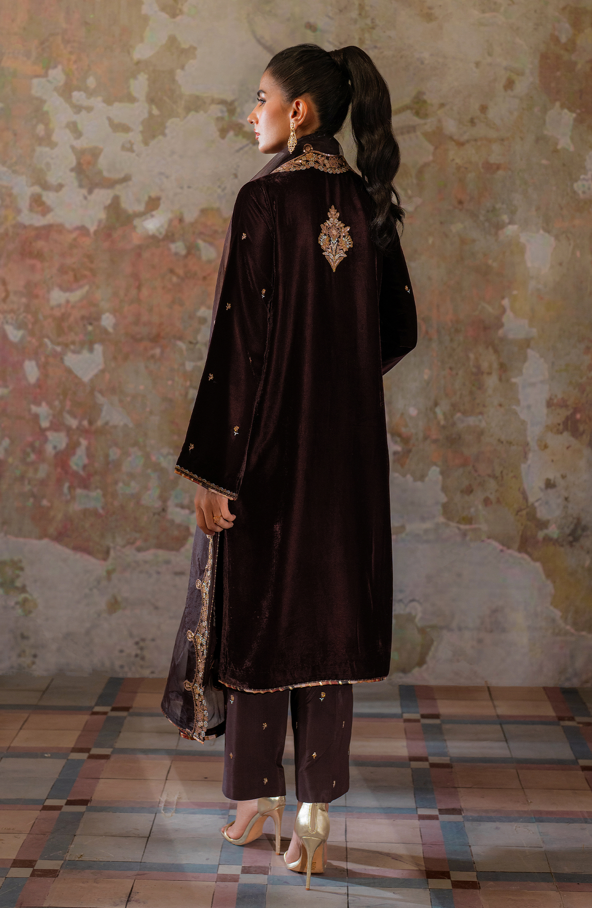 Seran | Velmor Velvet 24 | EMERA by Seran - Designer Dress - Type: Ladies Clothes - Available at Libayah - 100% Original