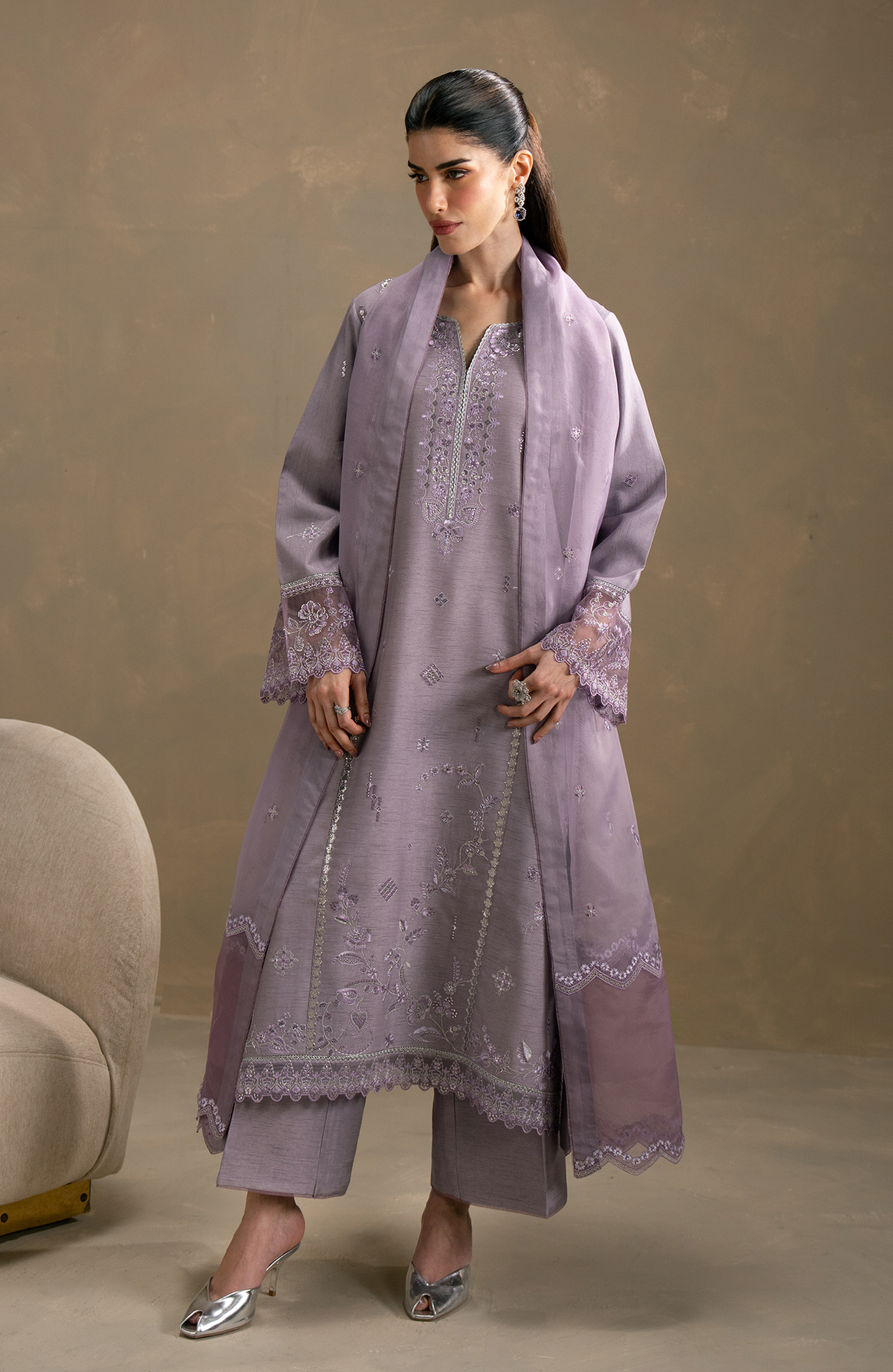 Seran | Lumiere RTW Eid 26 | Lila by Seran - Designer Dress  - Type : Ladies Clothes - Available at Libayah - 100% Original 