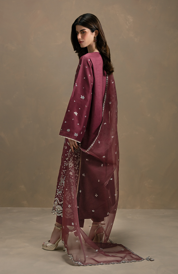 Seran | Lumiere RTW Eid 26 | Rouge by Seran - Designer Dress  - Type : Ladies Clothes - Available at Libayah - 100% Original 