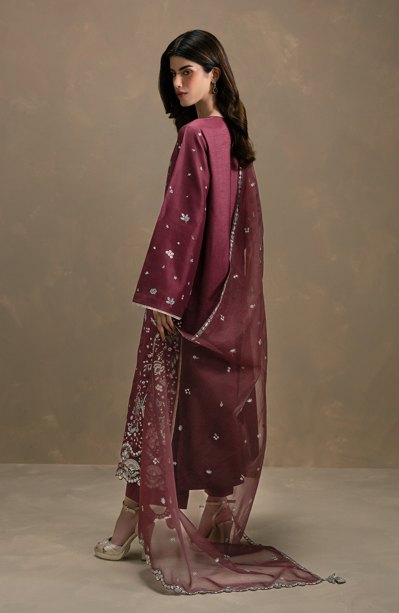 Seran | Lumiere RTW Eid 26 | Rouge by Seran - Designer Dress  - Type : Ladies Clothes - Available at Libayah - 100% Original 