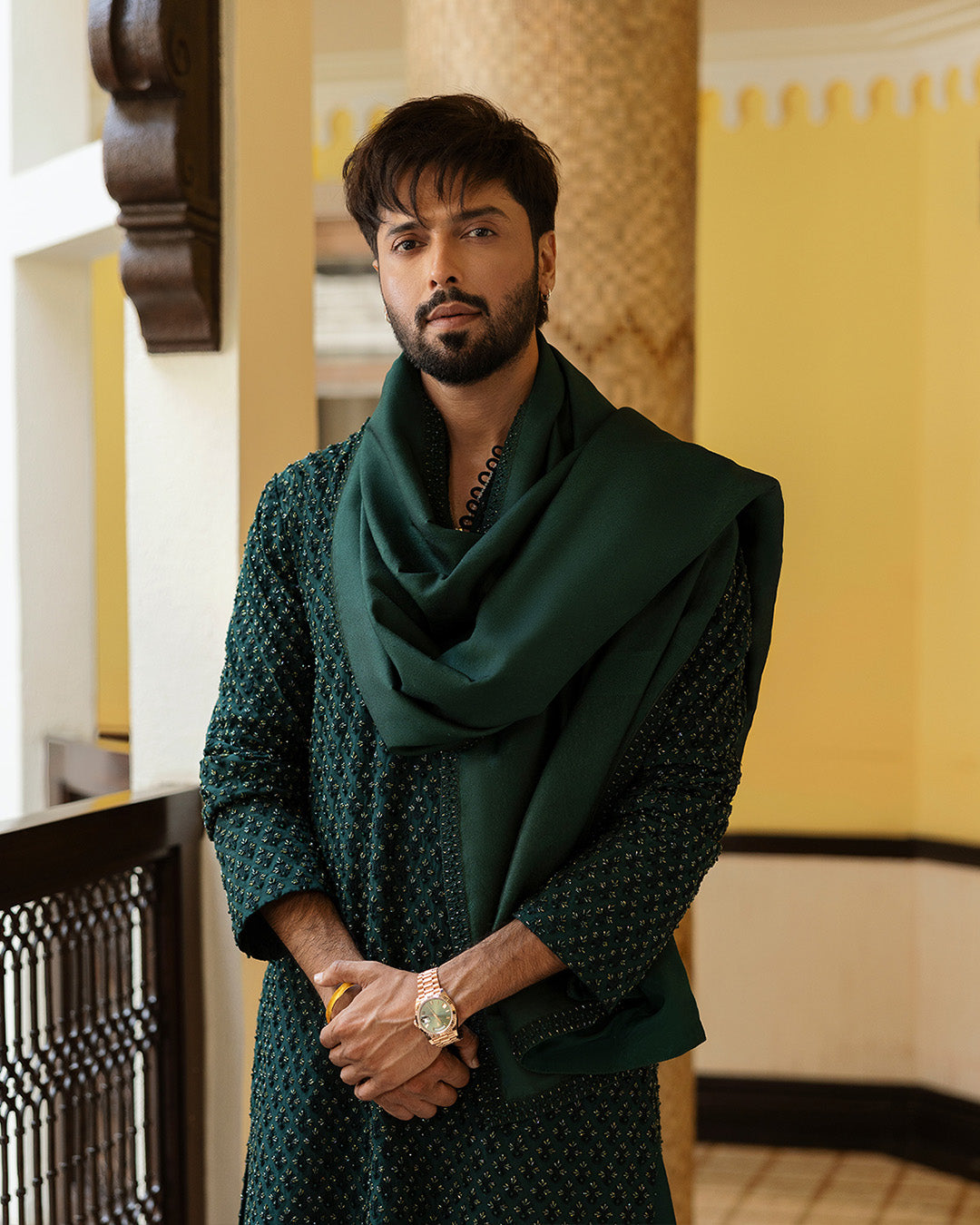 Pakistani Menswear | Faiza Saqlain | Taavi by Faiza Saqlain - Designer Dress - Type: MensWear - Available at Libayah - 100% Original