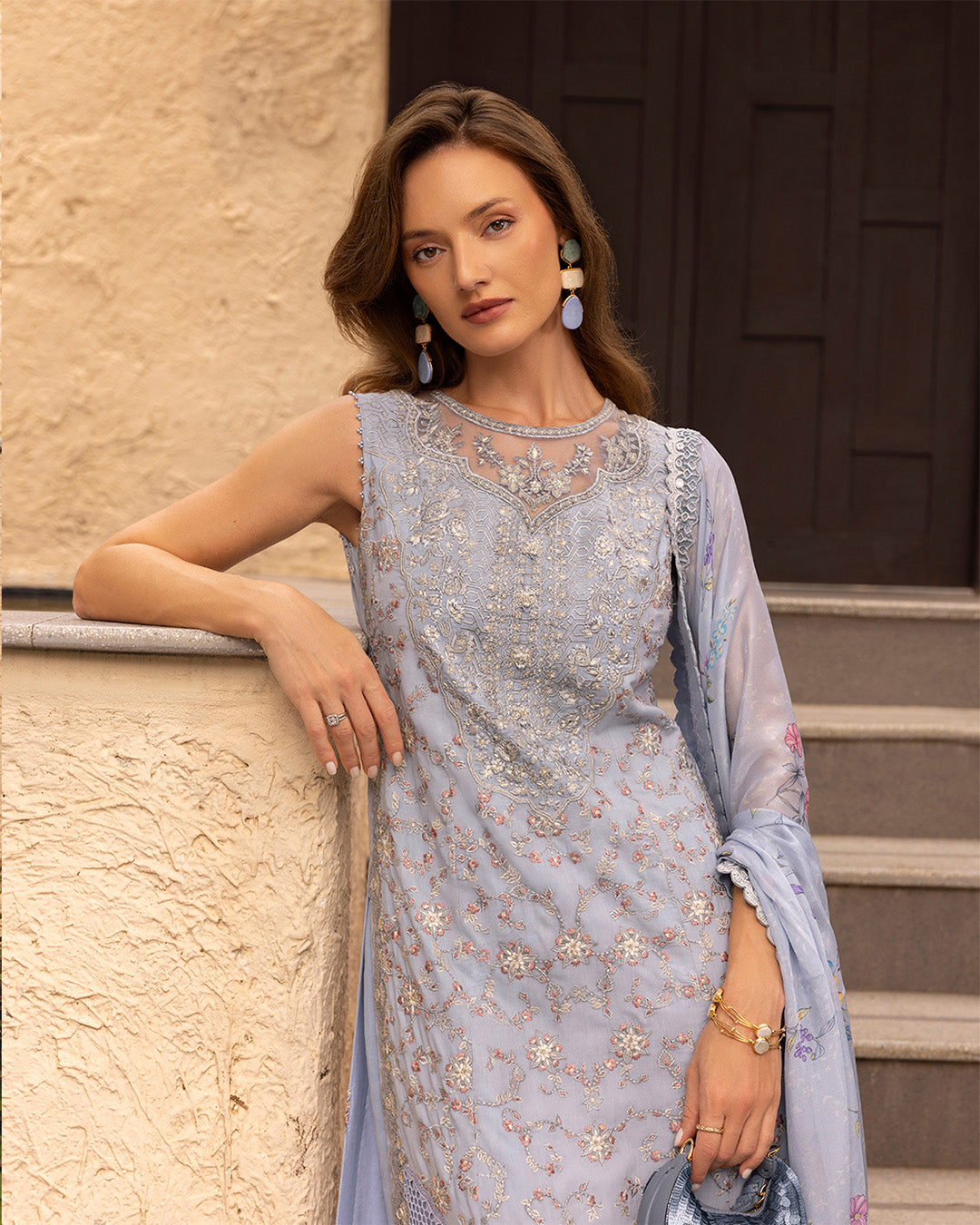Faiza Saqlain | Zinnia Lawn 25 | Liana by Faiza Saqlain - Designer Dress - Type: Ladies Clothes - Available at Libayah - 100% Original