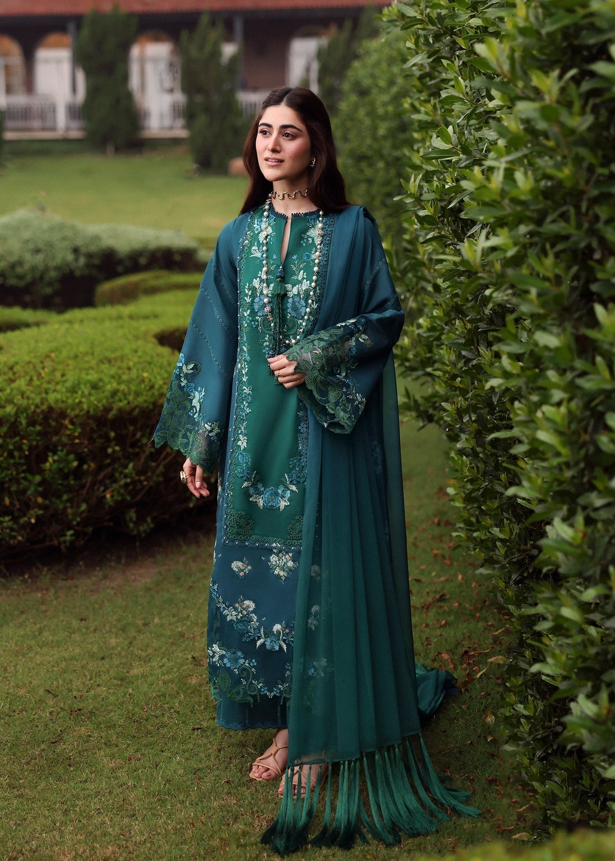 Sardinia | Embroidered Lawn Edit 26 | Hillside Teal by Sardinia - Designer Dress  - Type : Ladies Clothes - Available at Libayah - 100% Original 