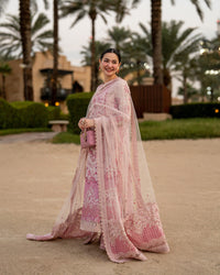 Faiza Saqlain | AYA - Unstitched Luxury Lawn '26 | Lamija by Faiza Saqlain - Designer Dress  - Type : Ladies Clothes - Available at Libayah - 100% Original 