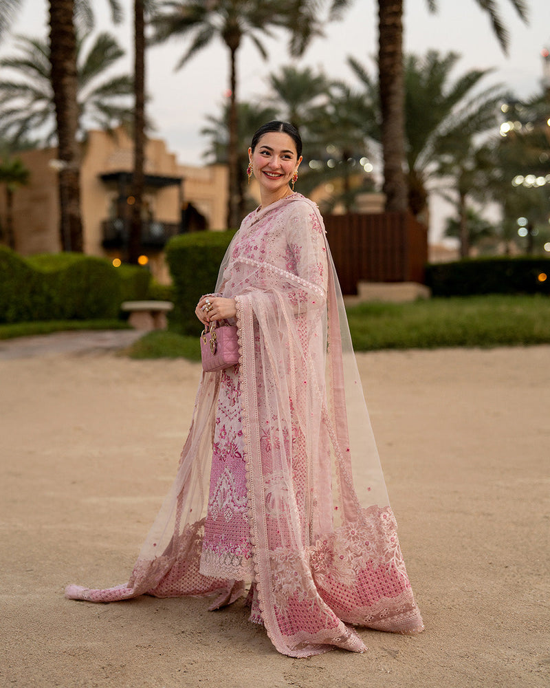 Faiza Saqlain | AYA - Unstitched Luxury Lawn '26 | Lamija by Faiza Saqlain - Designer Dress  - Type : Ladies Clothes - Available at Libayah - 100% Original 