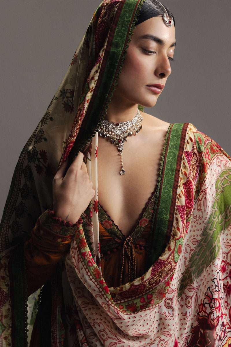 Zara Shahjahan | Anarkali 26 | Zarfashan-D9 - Designer Dress - Type : Ladies Clothes - Available at Libayah - 100% Original