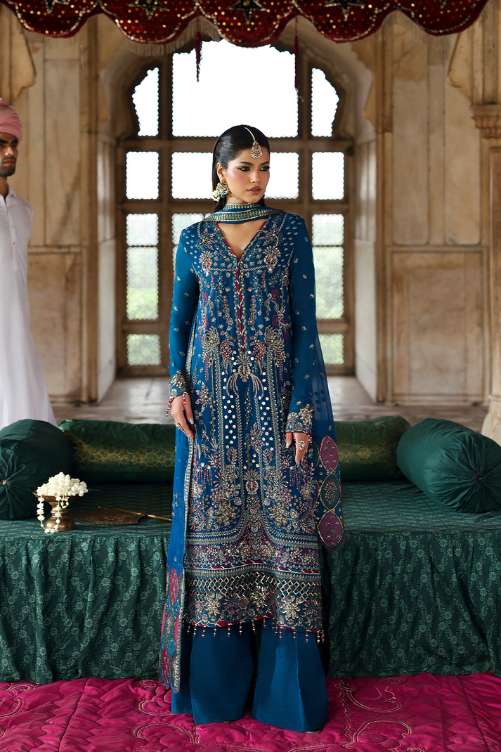 Emaan Adeel | Romansiyyah Luxury Formals | ZARQ by Emaan Adeel - Designer Dress  - Type : Ladies Clothes - Available at Libayah - 100% Original 