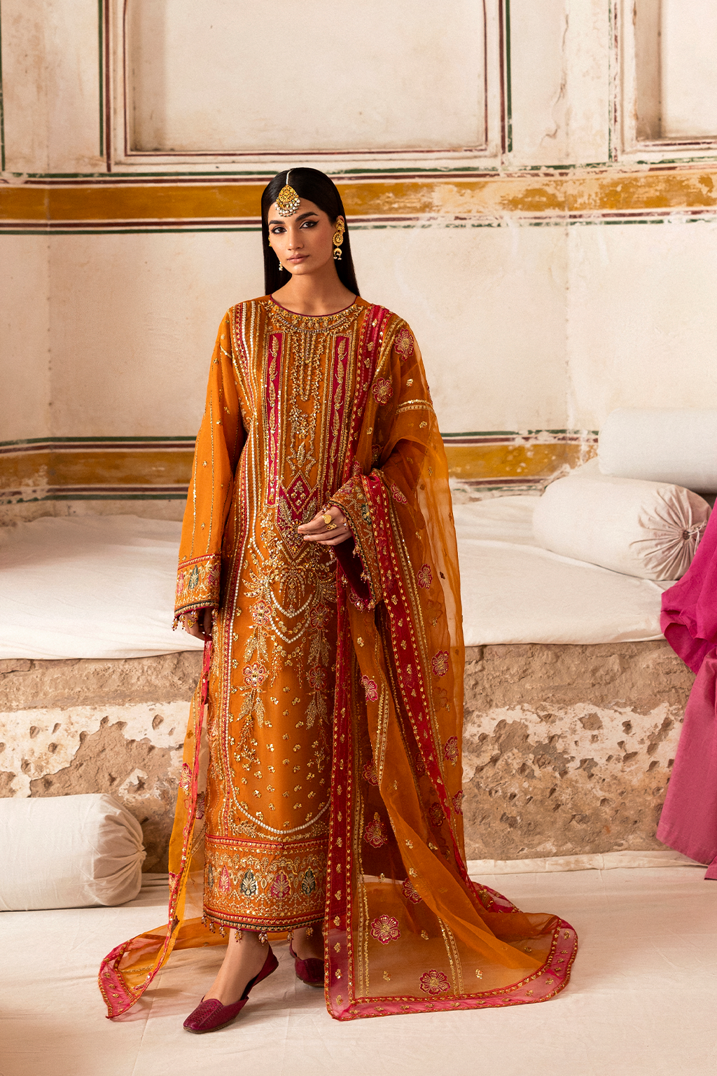 Emaan Adeel | The Empress Wedding Formals | SOLMIRA by Emaan AdeelEMPLOYEES - Designer Dress  - Type : Ladies Clothes - Available at Libayah - 100% Original 