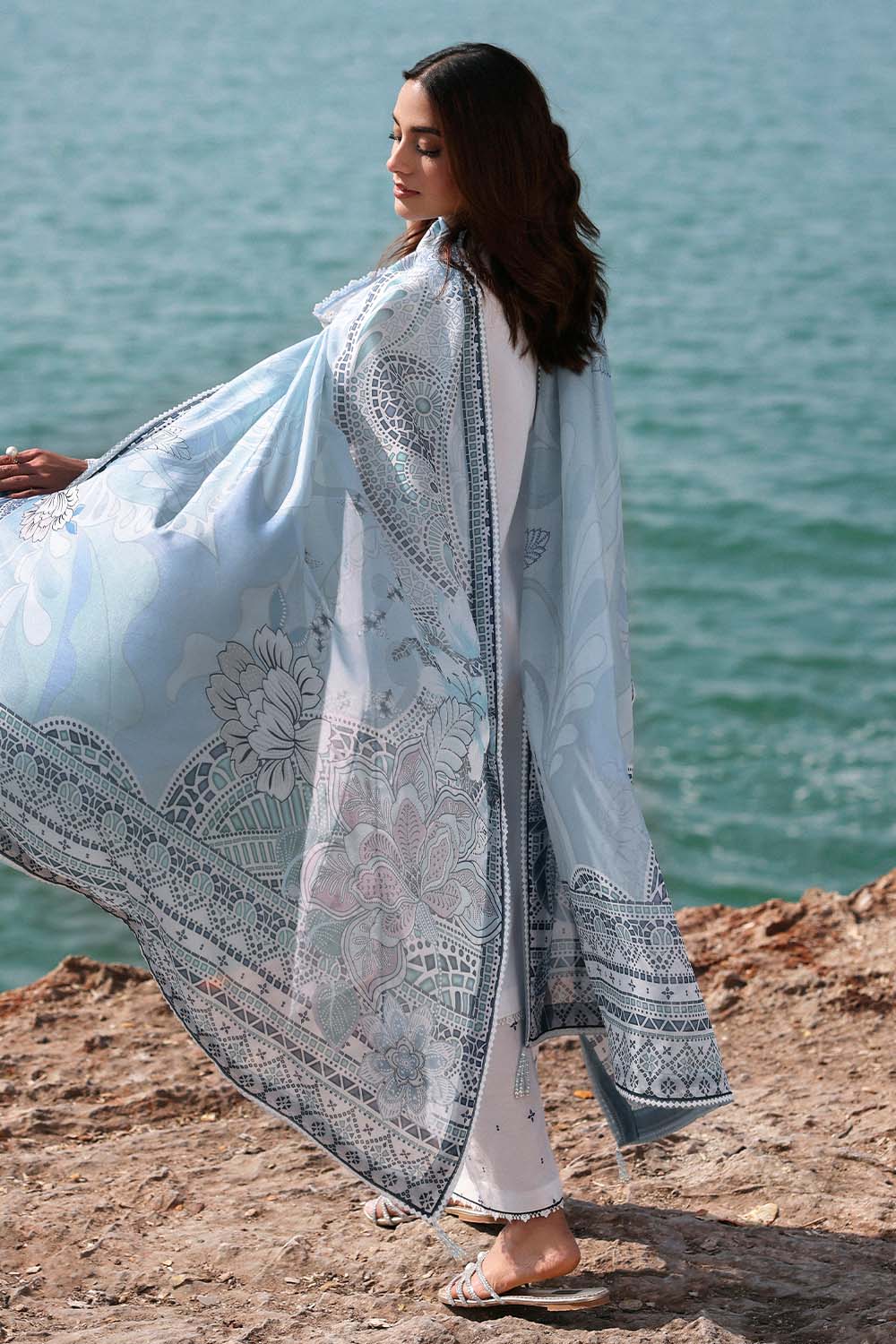 Seran | Afsanah Lawn 25 | ELMAS by Seran - Designer Dress - Type: Ladies Clothes - Available at Libayah - 100% Original