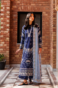 Emaan Adeel | Mirabelle Festive Luxury Lawn | PETAL POSH by Emaan Adeel - Designer Dress  - Type : Ladies Clothes - Available at Libayah - 100% Original 