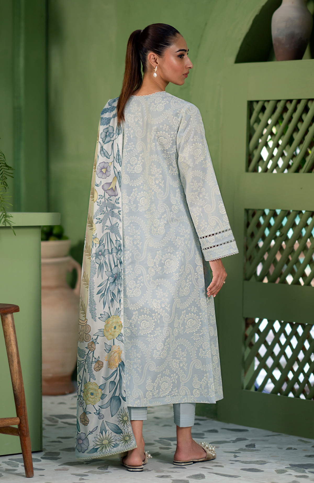 Seran | Artisan Lawn 25 | GLACE by Seran - Designer Dress - Type: Ladies Clothes - Available at Libayah - 100% Original