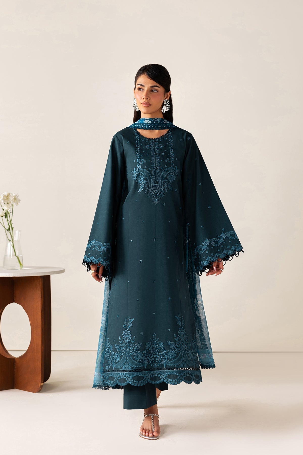 Farasha | Summer Melody 26 | Midnight Teal by Farasha - Designer Dress  - Type : Ladies Clothes - Available at Libayah - 100% Original 